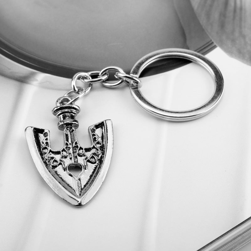Wholesale Animation Surrounding Small Shovel Shovel Alloy Car Pendant Keychains